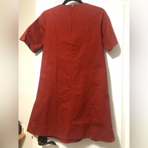 Cos burnt orange cotton mini dress - Picture 2 of 3